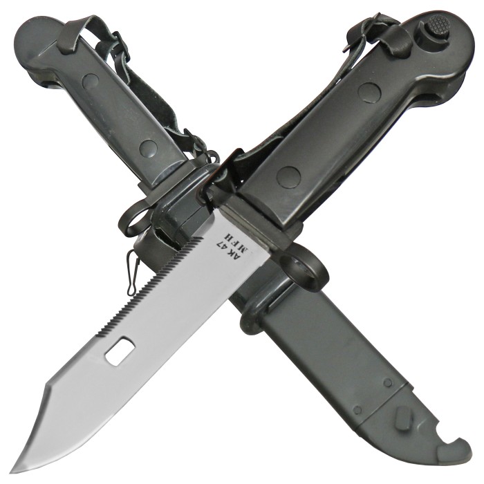 MFH, "Bajonett AK 47", Kunststoffgriff, Metallscheide